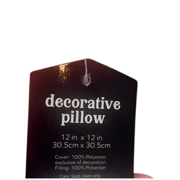 Clock Decorative Pillow 12" X 12" Alarm Clock Plush Stuffed Toy NEW NWT Pink - Picture 3 of 10